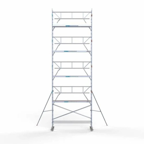 Alumīnija tornis 75х305 cm 10,2m darba augstums* ar oglekļa platformu + salokāmas margas no 1 puses Alumīnija tornis 75х305 cm 10,2m darba augstums* ar oglekļa platformu + salokāmas margas no 1 puses