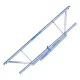 Alumīnija tornis 135х190 cm 13,2m darba augstums* ar oglekļa platformu + salokāmas margas no 1 puses