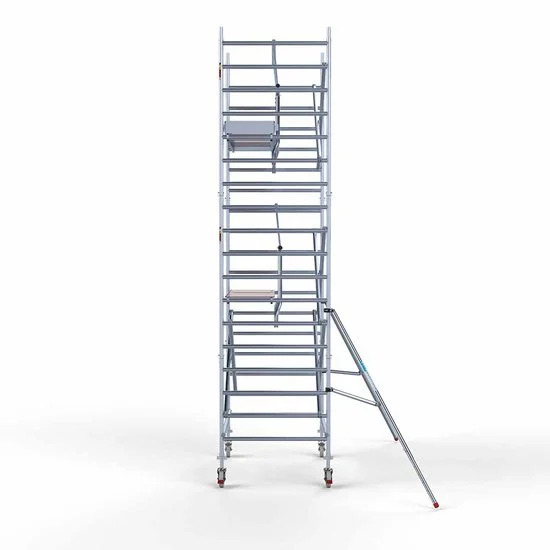 Alumīnija tornis 135х190 cm 6,2m darba augstums* salokāmas margas no 1 puses Alumīnija tornis 135х190 cm 6,2m darba augstums* salokāmas margas no 1 puses