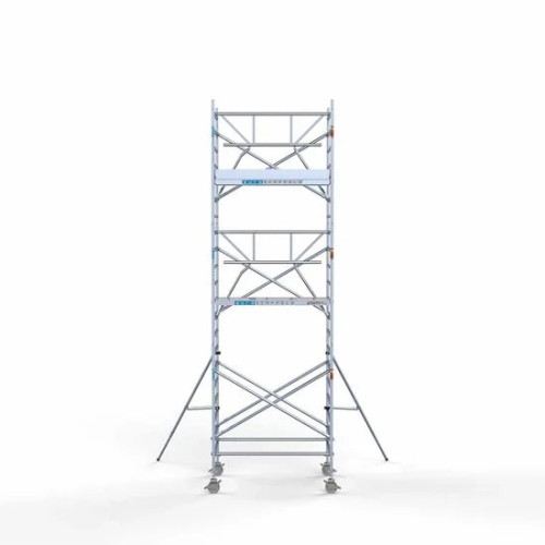 Alumīnija tornis 135х190 cm 7,2m darba augstums* salokāmas margas no 1 puses Alumīnija tornis 135х190 cm 7,2m darba augstums* salokāmas margas no 1 puses