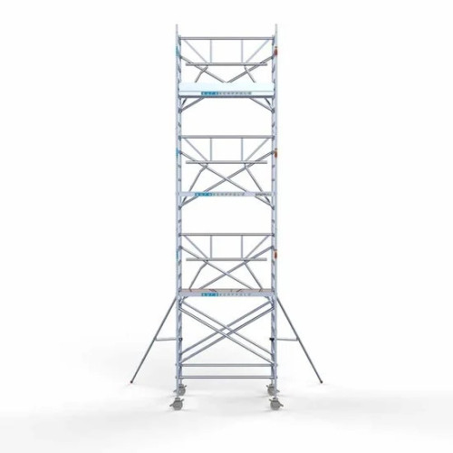 Alumīnija tornis 135х190 cm 8,2m darba augstums* salokāmas margas no 1 puses