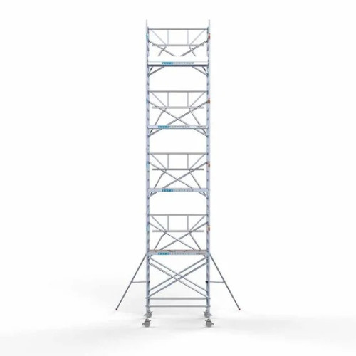 Alumīnija tornis 135х190 cm 10,2m darba augstums* salokāmas margas no 1 puses