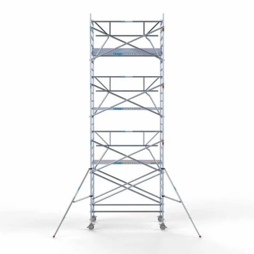 Alumīnija tornis 135х250 cm 8,2m darba augstums* salokāmas margas no 1 puses Alumīnija tornis 135х250 cm 8,2m darba augstums* salokāmas margas no 1 puses