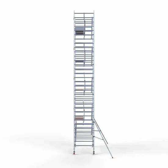 Alumīnija tornis 135х250 cm 10,2m darba augstums* salokāmas margas no 1 puses Alumīnija tornis 135х250 cm 10,2m darba augstums* salokāmas margas no 1 puses