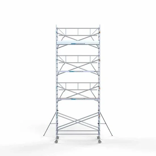 Alumīnija tornis 135х305 cm 9,2m darba augstums* salokāmas margas no 1 puses Alumīnija tornis 135х305 cm 9,2m darba augstums* salokāmas margas no 1 puses