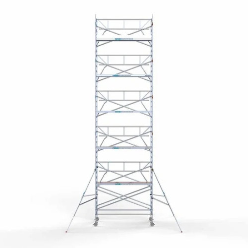 Alumīnija tornis 135х305 cm 12,2m darba augstums* salokāmas margas no 1 puses