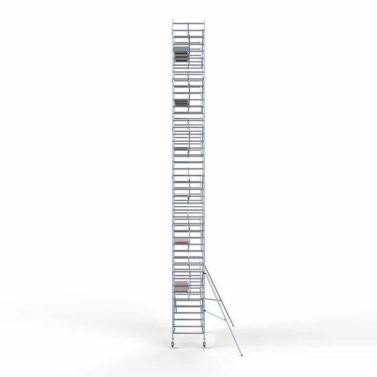 Alumīnija tornis 135х305 cm 14,2m darba augstums* salokāmas margas no 1 puses Alumīnija tornis 135х305 cm 14,2m darba augstums* salokāmas margas no 1 puses